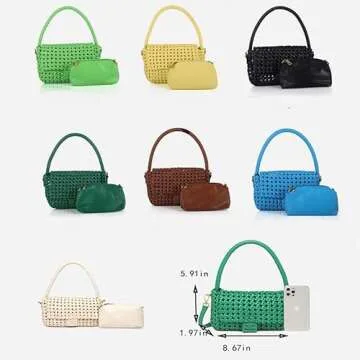 Stylish Angryapple Women Vegan Hand-woven Handbag in Brown