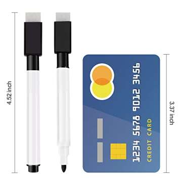 IHPUKIDI 48-Pack Magnetic Dry Erase Markers for All Ages