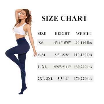 DUCMODA 80 Denier Opaque Tights in 30+ Colors for Women