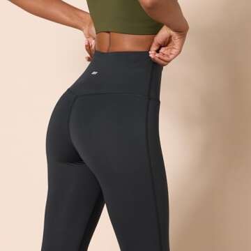 Amazon Essentials Workout Leggings for Women, High-Rise Active Sculpt Athleisure, Available in Plus Size, Black, Small