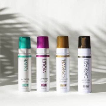 MineTan Violet Self Tanner Mousse Fast 1 Hour Vegan Glow