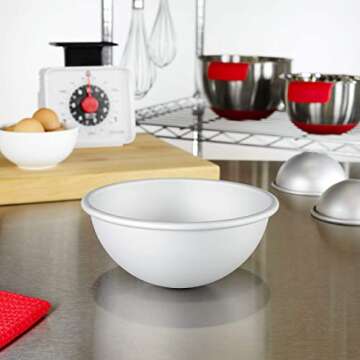 Fat Daddio's 6.5 Inch Anodized Aluminum Hemisphere Pan