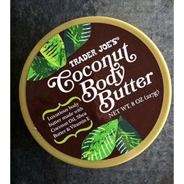 Trader Joe's Coconut Body Butter, 8 Ounce (Pack of 2)