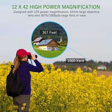 Powerful 12X42 Binoculars for Outdoor Adventures