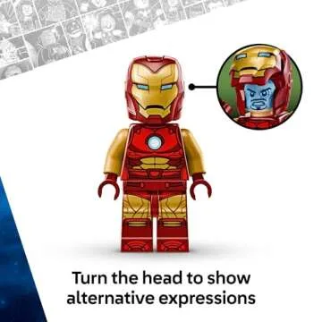 LEGO Marvel Iron Man Building Toy Set - Action Figure Gift