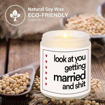 BaubleDazz Funny Wedding Gifts - Lavender Scented Candle