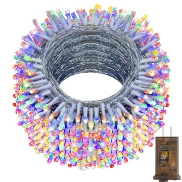 KNONEW 403ft 1000 LED Waterproof Outdoor Christmas Lights - Dazzling Holiday Display