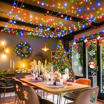KNONEW 403ft 1000 LED Waterproof Outdoor Christmas Lights