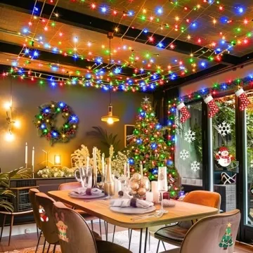 KNONEW 403ft 1000 LED Waterproof Outdoor Christmas Lights