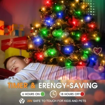 KNONEW 403ft 1000 LED Waterproof Outdoor Christmas Lights