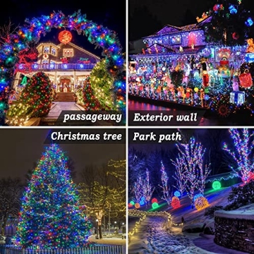 KNONEW 403ft 1000 LED Waterproof Outdoor Christmas Lights