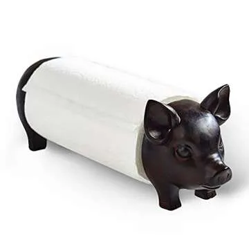 Charming Pig Wall-Mounted Paper Towel Holder