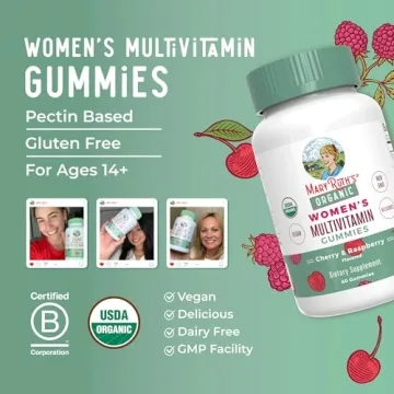 MaryRuth Organics Multivitamin for Women 14 | Women's Multivitamin Gummies for Immune Support| Skin Health | Sugar Free | Vegan | Non-GMO | 60 Count