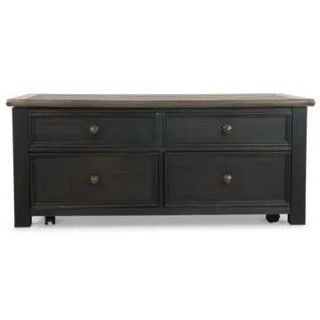 Signature Design by Ashley Ashley Furniture Signature Design-Tyler Creek Coffee, Lift Top Cocktail Table, Grayish Brown/Black