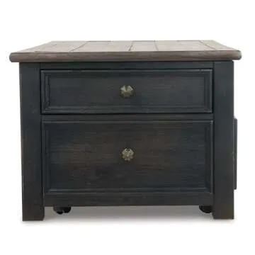 Signature Design by Ashley Ashley Furniture Signature Design-Tyler Creek Coffee, Lift Top Cocktail Table, Grayish Brown/Black