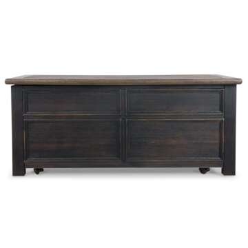 Signature Design by Ashley Ashley Furniture Signature Design-Tyler Creek Coffee, Lift Top Cocktail Table, Grayish Brown/Black