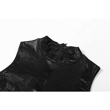 ksotutm Jumpsuits for Women Sexy Dressy Sleeveless Bodycon Party Club One Piece Jumpsuit Black