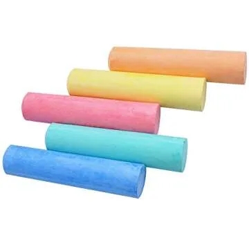 20 PCS Jumbo Washable Outdoor Bulk Chalk Non-Toxic Sidewalk Chalks Set for Art Play, Painting on Chalkboard and Playground Toy