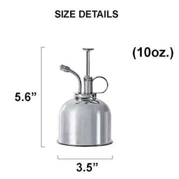 NICKEL PLANT MISTER: Indoor Plant Mister, Terrarium Mister, Orchid Spritzer, Succulent Mister, Nicke...