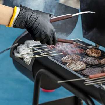 Evridwear Cotton Work Gloves Light-duty String Knit BBQ Glove Liner for Outdoor Cooking, Painting, Gardening Men & Women 10 Pairs (White, Large)