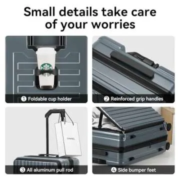 Durable ROAMING 20 Inch Carry On Luggage with Wheels