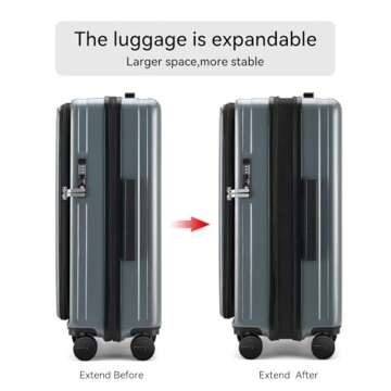 Durable ROAMING 20 Inch Carry On Luggage with Wheels
