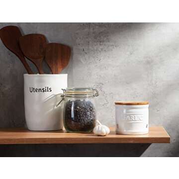 ONEMORE Garlic Keeper Stylish Storage for Fresh Garlic