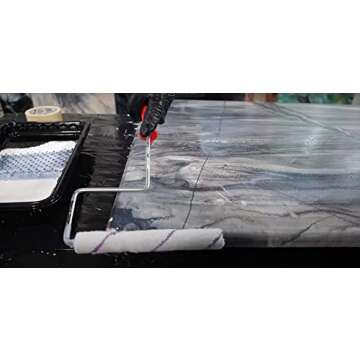 Stone Coat Countertops Microfiber Roller Sleeves 1/4" for Epoxy Resin, Painting, and More - No-Shed Nap Rollers for Woodworking, Home Improvement, Dry or Wet Application of Primer, Undercoat, Enamels