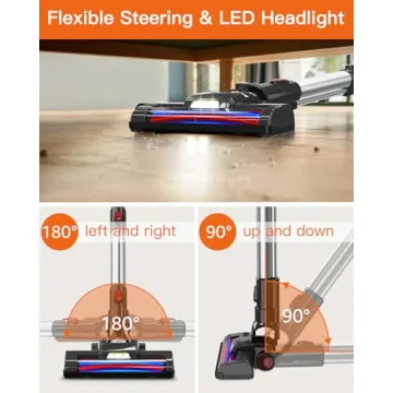 JYH Cordless Vacuum Cleaner - 25kPa Powerful & Portable