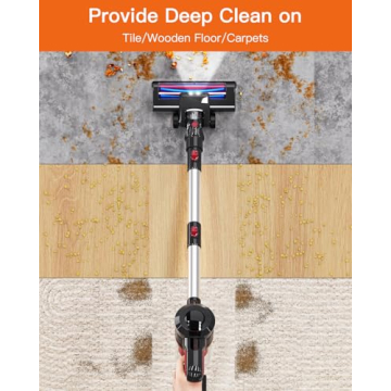 JYH Cordless Vacuum Cleaner - 25kPa Powerful & Portable