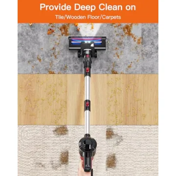 JYH Cordless Vacuum Cleaner - 25kPa Powerful & Portable