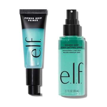 e.l.f. Power Grip Primer & Setting Spray Duo for All-day Flawless Makeup
