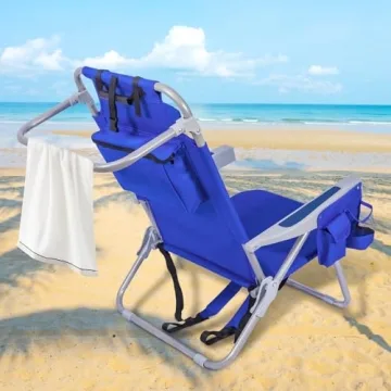 Yestomo Beach Chair with Comfortable Backpack Straps