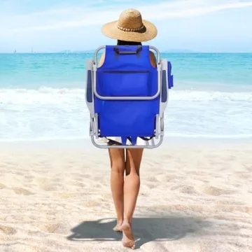 Yestomo Beach Chair with Comfortable Backpack Straps