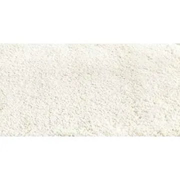 SAFAVIEH Milan Shag Collection Area Rug - 3' Round, Ivory, Solid Design, Non-Shedding & Easy Care, 2-inch Thick Ideal for High Traffic Areas in Living Room, Bedroom (SG180-1212)