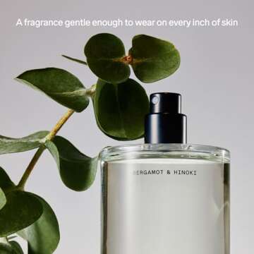 Salt & Stone Body Mist, Bergamot & Hinoki Scent, Skincare Infused Perfume Hair & Body Spray for Wome...