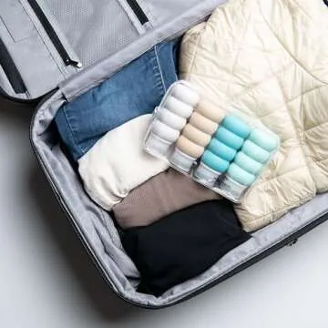 TSA Approved Silicone Travel Bottles, 4 Pack Leak Proof Accessories