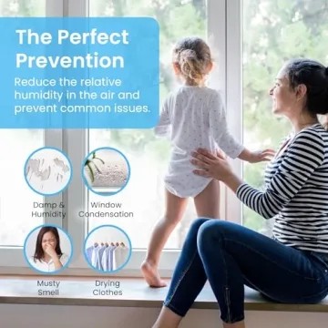 Pro Breeze Mini Dehumidifier for Home, 215sqft Compact Design