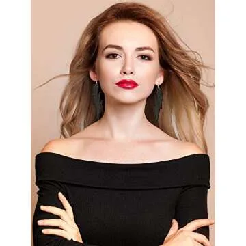 Gejoy 3 Pairs 80s Neon Earrings Retro Pendant Lightning Acrylic Earring Drop Dangle for 80s Cosplay Party Costume Accessory