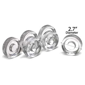 Glass Fermentation Weights for Mason Jars - Set of 6