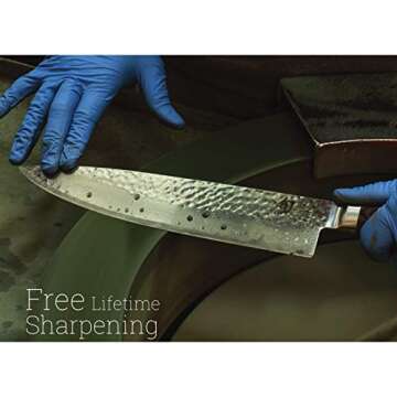 Shun Classic Blonde 9" Bread Knife, Handcrafted Japanese Serrated Knife, VG-MAX Core with Damascus Stainless Steel Cladding, Pakkawood Handle, Slicing Tool for Professional and Home Chefs