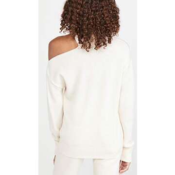 PAIGE Women's Raundi Long Sleeve Cold Shoulder Sweater