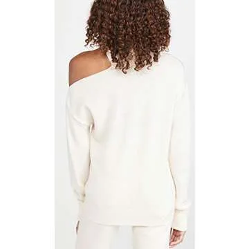 PAIGE Women's Raundi Long Sleeve Cold Shoulder Sweater