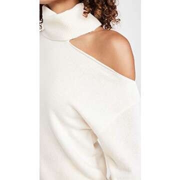 PAIGE Women's Raundi Long Sleeve Cold Shoulder Sweater