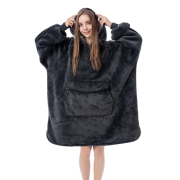 Krifey Wearable Blanket Hoodie - Cozy Sherpa Gift for All