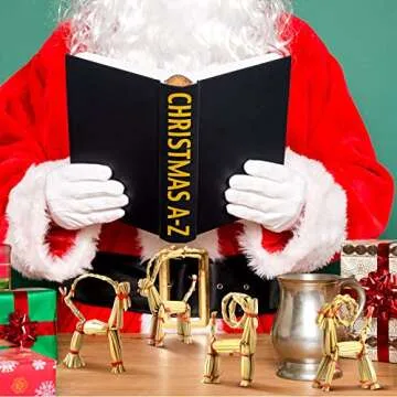 Gerrii Handmade Christmas Straw Goat Ornaments - 12 Pack