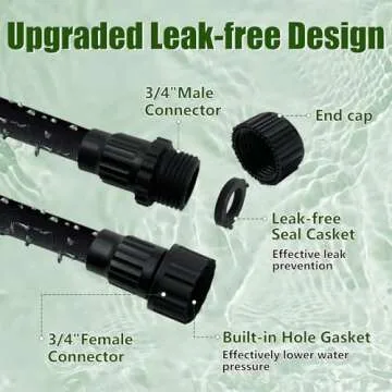 Flat Soaker Hose 100ft for Efficient Garden Irrigation