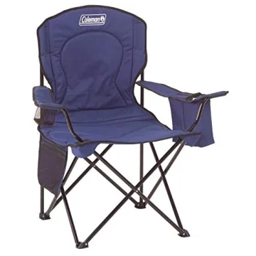 Coleman Portable Camping Chair with 4-Can Cooler - Ideal for Outdoor Adventures