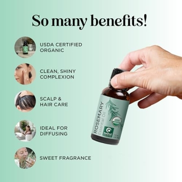 Pure Organic Rosemary Oil for Hair and Skin Care