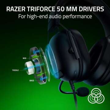 Razer BlackShark V2 X Xbox Gaming Headset - 50mm Drivers, Cardioid Mic, Lightweight, Noise Isolating...